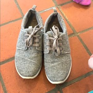 Toms Grey tennis shoes